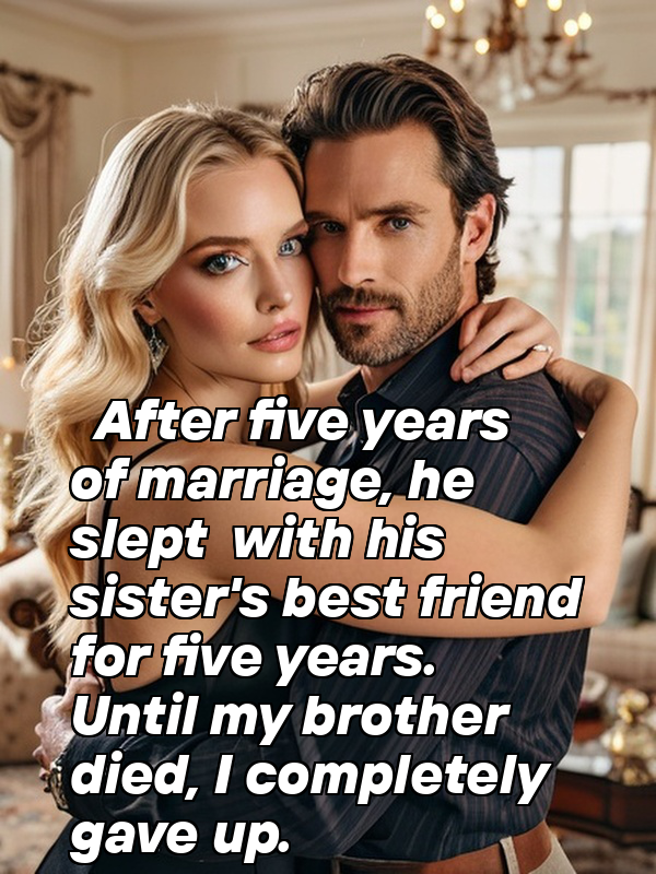 After five years of marriage, he slept with his sister's best friend for five years. Until my brother died, I completely gave up.